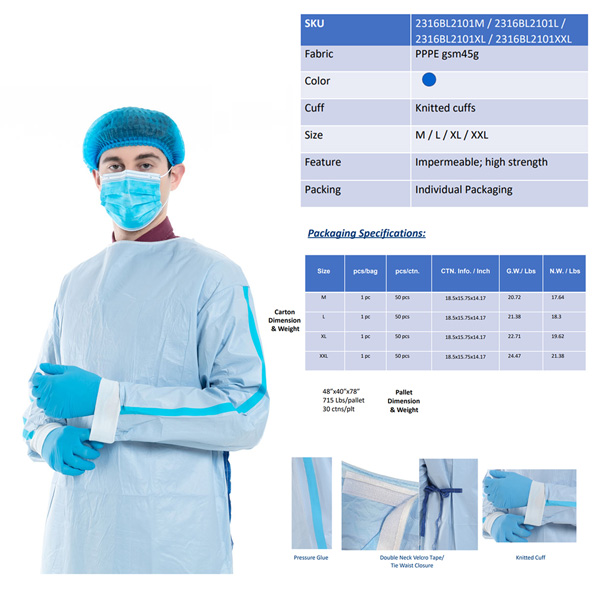 Isolation Gowns, Level-3 PPPE (M-XXL) – by phone order only – Health ...